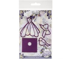 Precious Marieke PrÃ¤ge-und Stanzschablone Vogelhaus, 4-tlg.