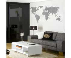 INDIGOS 4052166139144 Wandtattoo w636 Europa Karte Wandaufkleber 120 x 57 cm, schwarz