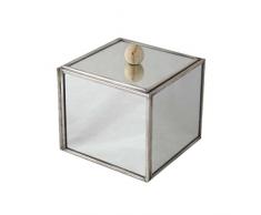 Better & Best 1362743 – Box mit Würfel, Holz, mit Gesichter-Spiegel, mit Deckel mit Kugel klein