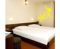 INDIGOS 4052166073820 Wandtattoo w442 Pflanze Blume Wandaufkleber 120 x 99 cm, gelb