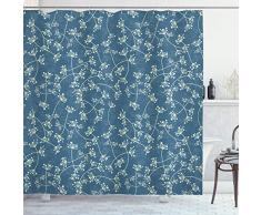 Sommer Vorhang für die Dusche von ambesonne, bunt, Strauß Flip Flops Sandalen Muster Relax Urlaub Sonnenbad Thema Groovy Grafik, Stoff Badezimmer Decor Set mit Haken, multicolor, Textil, Multi 5, 69W x 84L