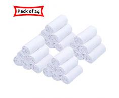 AmberCity Premium Baumwoll-Waschlappen - Handtuch - Baumwolle - Badetuch - Waschlappen - Handtuch - Küche Waschlappen - Handtuch 28 x 28 cm - 100% Baumwolle weiß