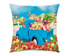 pinata St. Patricks Day Kissenbezug, 45,7 x 45,7 cm, Frühlingskissenbezug, Baumwollleinen, Kissenbezug Happy St. Patricks Day Dekorationen für Zuhause, Bauernhaus Dekor 18x18 inch Ostern