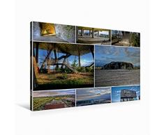 Premium Textil-Leinwand 90 x 60 cm Quer-Format ehem. Pavillon auf der Expo | Wandbild, HD-Bild auf Keilrahmen, Fertigbild auf hochwertigem Vlies, Leinwanddruck von el.kra-photographie