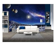 wall26 Grüne Creeper Pflanze auf Ein Weiß Wand schafft Einen schönen Hintergrund – Abnehmbare Wand Wandbild | Selbstklebend groß Tapete - 66x96 Artwork - 06