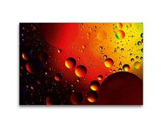 Premium Textil-Leinwand 120 x 80 cm Quer-Format Farbrausch mit Öl und Wasser 11 | Wandbild, HD-Bild auf Keilrahmen, Fertigbild auf hochwertigem Vlies, Leinwanddruck von Veronika Rix