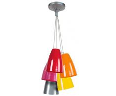 Tosel 20410 Kronleuchter – Larsen Stahlblech, Epoxidharz, E27, 60 W, mehrfarbig