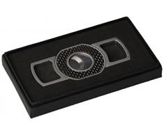 Visol VCUT40 Zigarrenschneider, Karbonfaser, gebürstetes Chrom