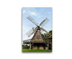 Premium Textil-Leinwand 30 x 45 cm Hoch-Format Kolthoffsche Mühle, Galerie-Holländer, Windmühle, Levern | Wandbild, HD-Bild auf Keilrahmen, Fertigbild auf hochwertigem Vlies, Leinwanddruck von Barbara Boensch