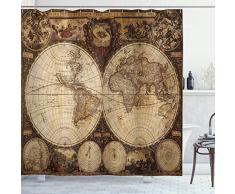 ambesonne Polyester-Decor Kollektion-Badezimmer Dusche Vorhang, Textil, Multi 1, 69W x 70L