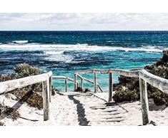 Scenolia Fototapete Panorama Direction BAIGNADE 4x2,70m (Deko und Foto, XXL Qualität HD