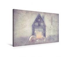 Premium Textil-Leinwand 90 x 60 cm Quer-Format Weihnachten Laterne | Wandbild, HD-Bild auf Keilrahmen, Fertigbild auf hochwertigem Vlies, Leinwanddruck von Monika Felber