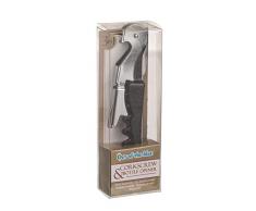 Out of the Blue 79/4973 - Korkenzieher aus Metall 3 in 1, Korkenzieher, Kapselheber, Sägemesser, ca. 12 cm