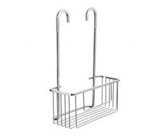 Tatay Duschkorb mit Haken für Wasserhahn, Aluminium, 38,5 x 12,8 x 28 cm