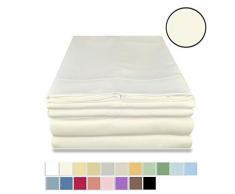 Victoria Valenti Collection Hotel-Kollektion Bettwäsche mit tiefen Taschen für extra Tiefe Matratze, Mikrofaser, hypoallergen und weich Twin elfenbeinfarben