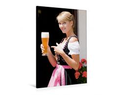 Calvendo Premium Textil-Leinwand 80 cm x 120 cm hoch, EIN Motiv aus dem Kalender Dirndl und Tradition | Wandbild, Bild auf Keilrahmen, Fertigbild auf echter Leinwand, Leinwanddruck Menschen Menschen