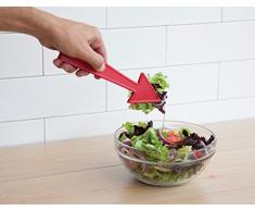 Doiy PELEG DESIGN Pointer, Salatbesteck Pfeil – rot, ca. 9x6,5x21,5 cm
