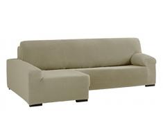 Eysa Cora bielastisch Sofa überwurf Chaise Longue Links, frontalsicht, Farbe 11-leinen, Polyester-Baumwolle, Beige, 39 x 35 x 19 cm