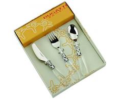 Bugatti 07 S42231T ChildrenBambini Little Cars Besteck-Set Aladdin, Edelstahl/Kunststoff (ABS), Transparent, 22 x 17 x 3 cm