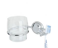 Tiger PORTAVASO und Zahnbürste Cup, Metall, Chrom, 10,2 x 14,5 x 7,6 cm