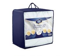 Sweet Night 8978 Matratzenschoner, Baumwollsatin, weiß, 160 x 200 cm