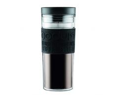 Bodum 11685-01S Travel Mug, Doppelwandig, Kunststoff, 0.45 l, Schwarz