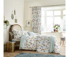 V & A Frühling Tulpen Cover Set, Aqua, Einzelbett