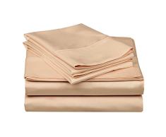 Impressions Bettwäsche aus echter ägyptischer Baumwolle, Fadendichte 300 , beige, Einzelbett