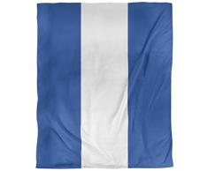 ArtVerse NFS Buffalo Football Stripes Bettbezug, Mikrofaser, 88 x 88 cm, Blau und Weiß