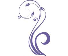 INDIGOS 4051095032281 Wandtattoo W316 Ranke Pflanzen Wandauskleber in 3 Größen, 80 x 46 cm, violett