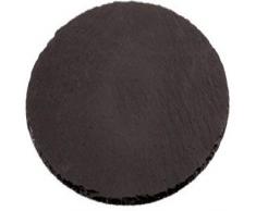 Paderno World Cuisine Rundes Tablett aus Naturschiefer 13in schwarz