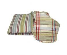 Better & Best Tagesdecke Bouti, Stoff-Streifen- und Rückseite kariert 240x260x3 cm bunt