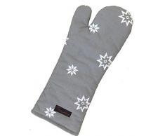 Ragged Rose Maggie Christmas Star Ofenhandschuh, 100% Baumwolle, Silbergrau, 43 x 18 cms