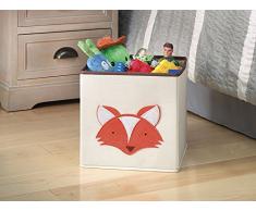 Whitmor 6256–4925 Frosch faltbar Cube Kinder, Leinen, klappbar, Würfel, Fuchs Brown, Fox Collection