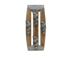 Shaba Designs Wand montiert Weinregal mit rustikalem Schraube Kabel, Halterungen auf Wood Planks