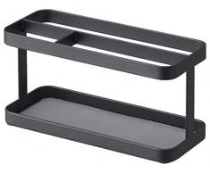 YAMAZAKII Tower Aufbewahrungsbox, Stahl, Schwarz, One Size