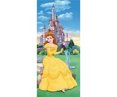 AG Design FTDv 0242 Belle Disney Prinzessin, Papier Fototapete Kinderzimmer - 90x202 cm - 1 Teil, Papier, Multicolor, 0,1 x 90 x 202 cm