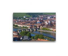 Premium Textil-Leinwand 45 x 30 cm Quer-Format Romantisches Würzburg | Wandbild, HD-Bild auf Keilrahmen, Fertigbild auf hochwertigem Vlies, Leinwanddruck von Hanna Wagner