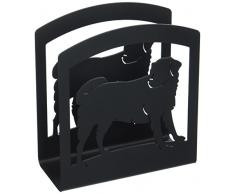 Village Wrought Iron Serviettenhalter, Hundemotiv, 15,2 cm