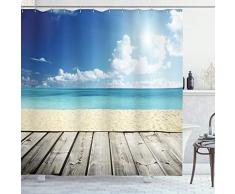 ambesonne Polyester-Decor Kollektion-Badezimmer Dusche Vorhang, Textil, Multi 12, 69W x 70L