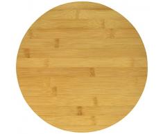 LANSH Lazy Susan Serviertablett aus Bambus, drehbar, 30,5 cm