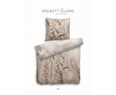 Heckett Lane Mako-Satin Wendebettwäsche Veja 135x200 (80x80) Naturell