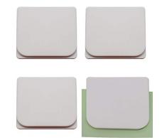 VTurboWay Badewanne Splash Guards, Dusche Spritzschutz Vorhang Clips, Selbstklebend Duschvorhang Liner Splash Clips (4 Pack, Weiß)