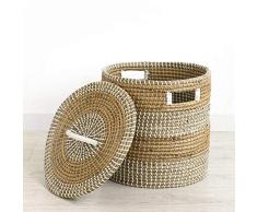 Kenay Home Korb Dane, Natur, 34 x 30 x 34 cm (B x H x T)