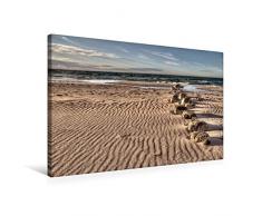 Calvendo Premium Textil-Leinwand 75 cm x 50 cm quer, Strand Prerow | Wandbild, Bild auf Keilrahmen, Fertigbild auf echter Leinwand, Leinwanddruck Menschen Menschen