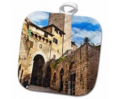 3dRose Topflappen, weiß, 20,3 x 20,3 cm