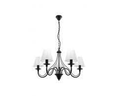 Sollux Lighting Kronleuchter, Stahl, Schwarz, 60 x 60 x 80