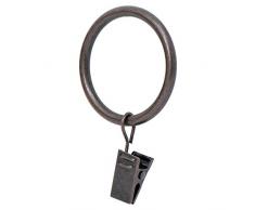 ivilon Draperie Vorhang Clip Ringe – Clips Ring für Vorhang Panel 4,3 cm Set von 14 Modern Oil Rubbed Bronze
