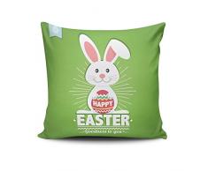 Spiffy Dekokissen, Baumwolle, Mehrfarbig, 45 x 45 cm