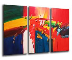 Wandbild - Abstraktes Kunst Bild, 97 x 62 cm, Holzdruck - XXL Format - Kunstdruck, ref.26175